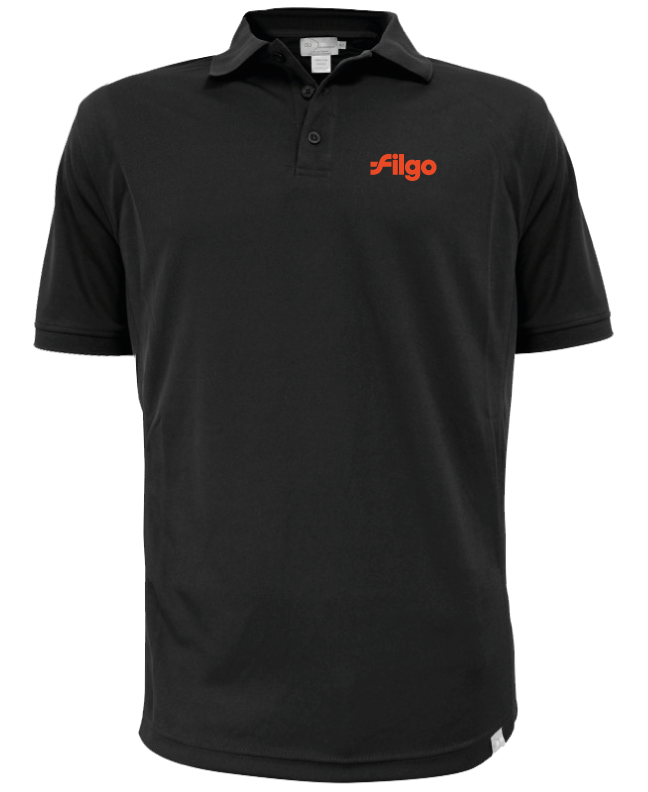 FILGO - A7014M Polo Ace piqué homme (NOIR) - SE. S14742 (AVG)